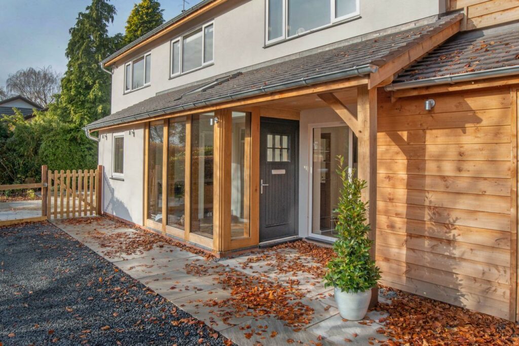 Extended Oak Frame Porch