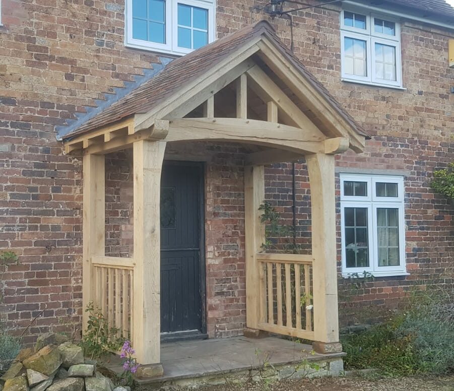 Bayton oak frame porch kit