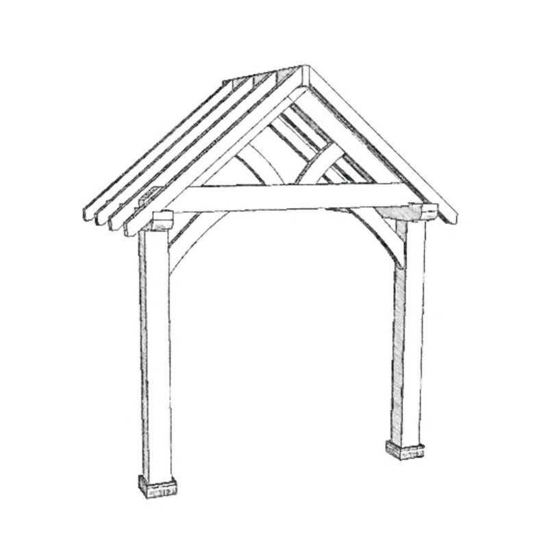 Arley oak frame porch kit