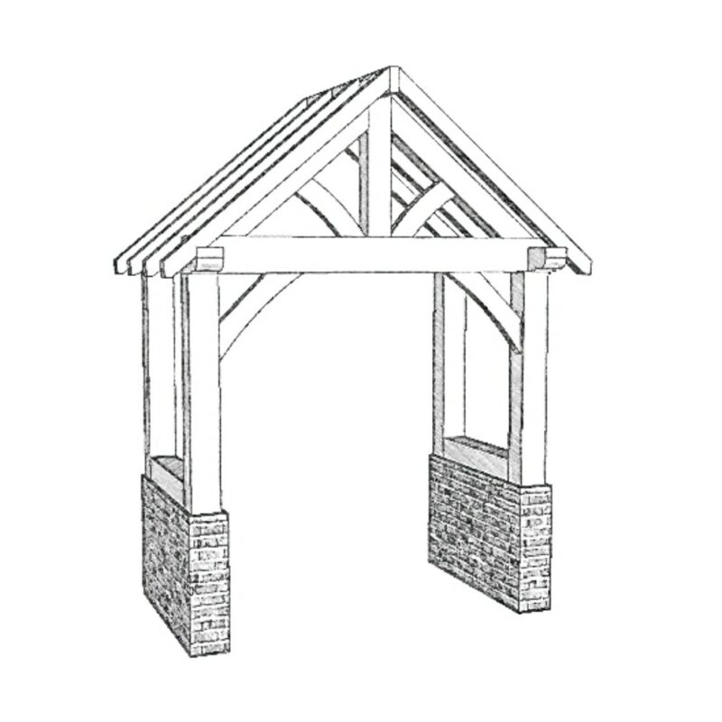 Mamble Solid Oak Porch